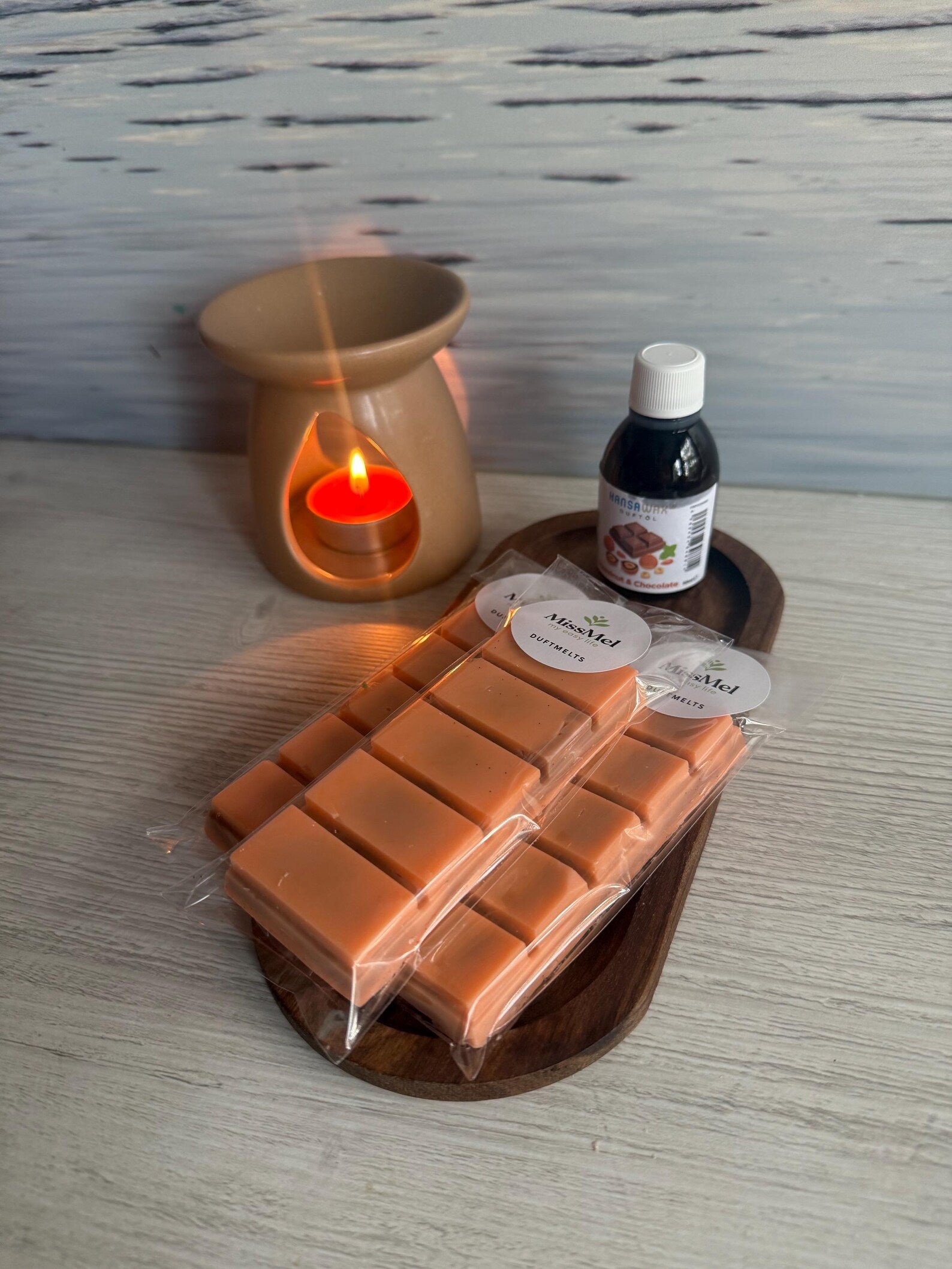 Weihnachtsduft Handgemachte Snap Bar mit warmem Duft von Vanille & Schokolade. Perfekt für festliche Winterabende und gemütliche Rituale.“